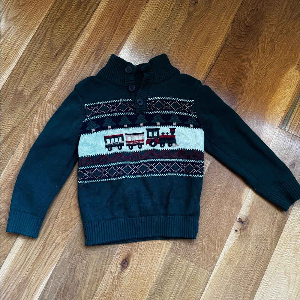 The Children's Place Dark Green Knit Sweater